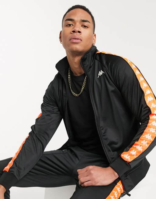 Black and best sale orange sweatsuit