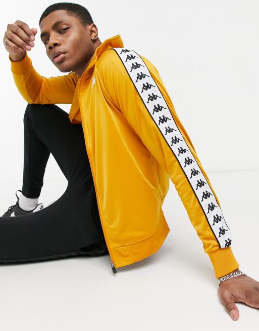 Yellow store kappa tracksuit