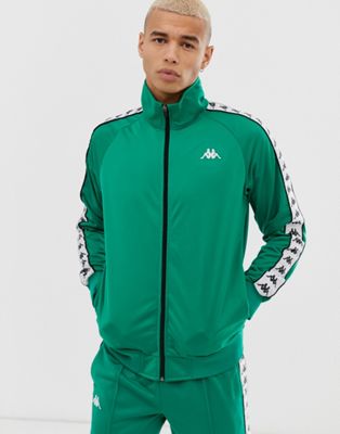 kappa track jacket green