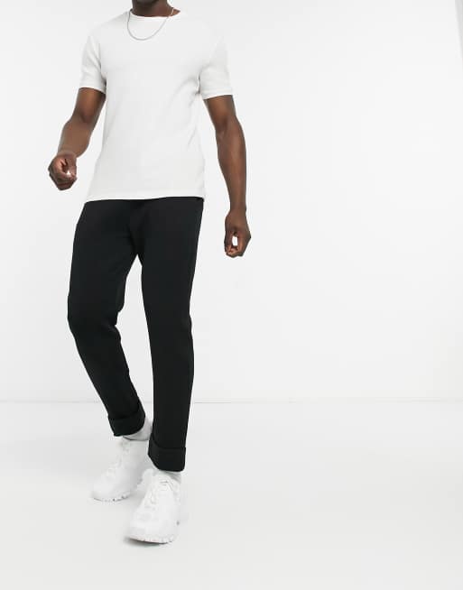 Kappa - Banda Dedalo - Toelopende joggingbroek met bies in zwart