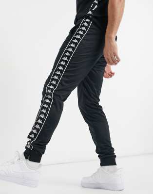 kappa banda rastoria taping joggers in black