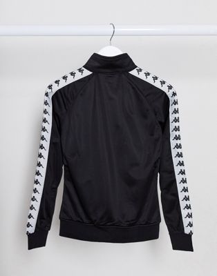 kappa black tracksuit jacket