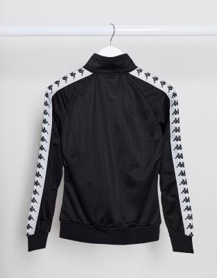 kappa black tracksuit jacket