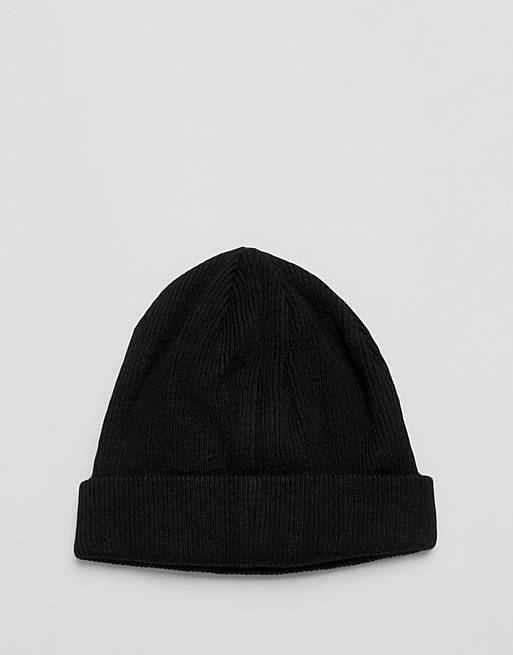 Kappa beanie with embroidered logo in black | ASOS