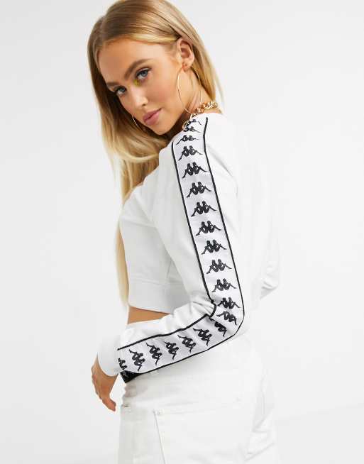 Kappa black and white on sale sweater