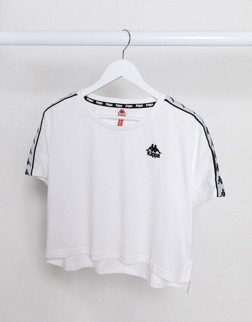 Kappa - Cropped T-shirt in wit