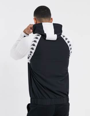 kappa white and black jacket