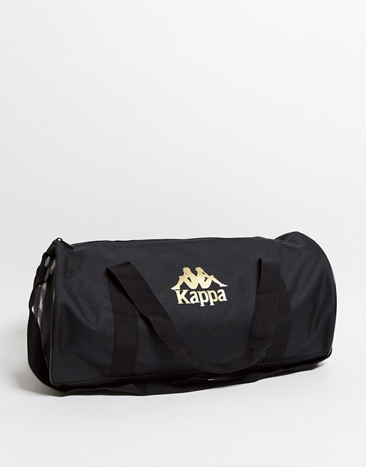 Kappa holdall bag with logo in black