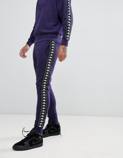 Purple kappa hot sale tracksuit mens