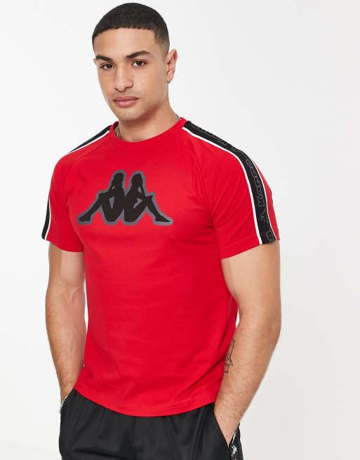 Red and black sales kappa shirt