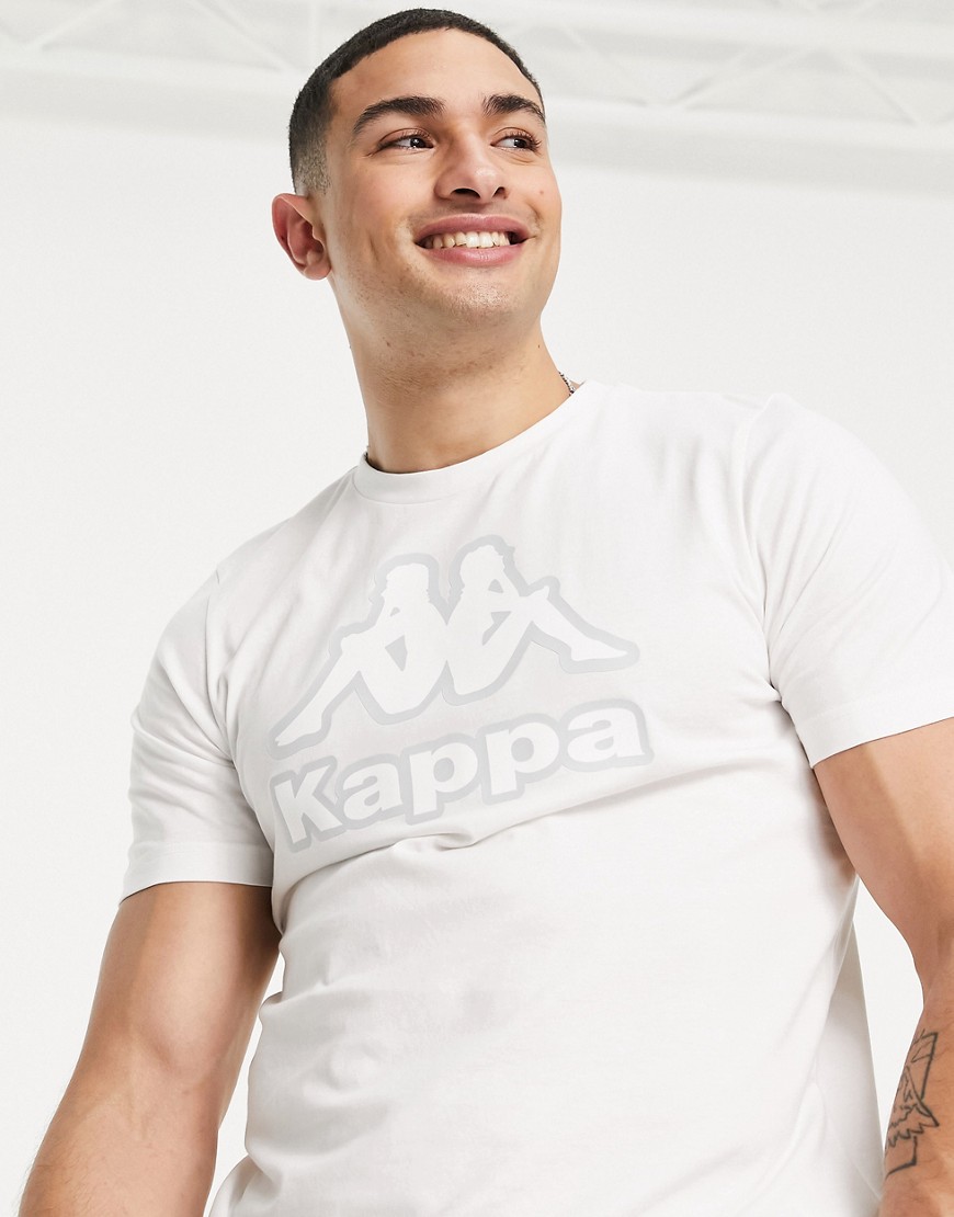Kappa large logo t-shirt in white