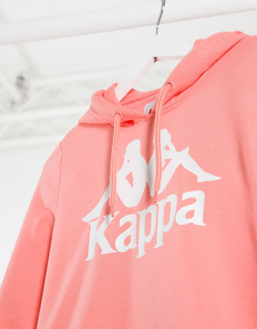 Kappa overhead hoodie with logo taping in black, ASOS