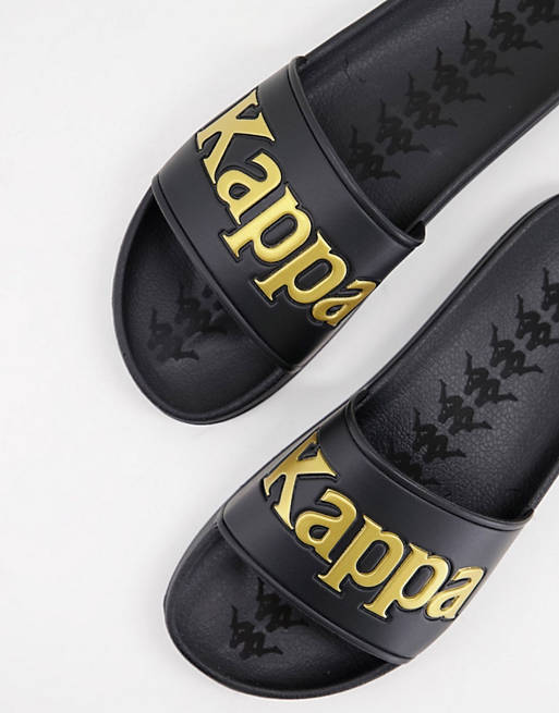 Kappa logo slider in black and gold