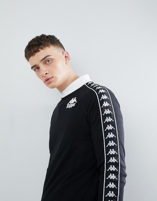 Black kappa long store sleeve