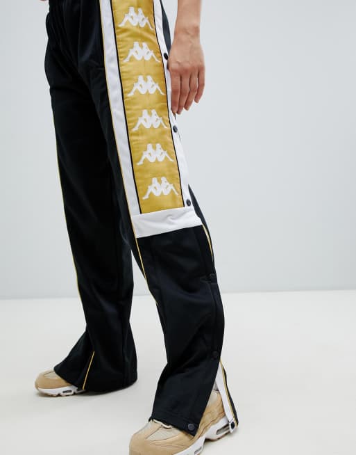 Kappa white cheap and gold tracksuit