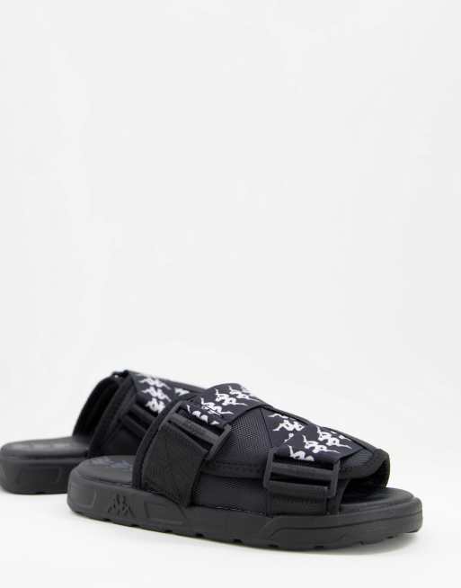 Kappa black sandals new arrivals