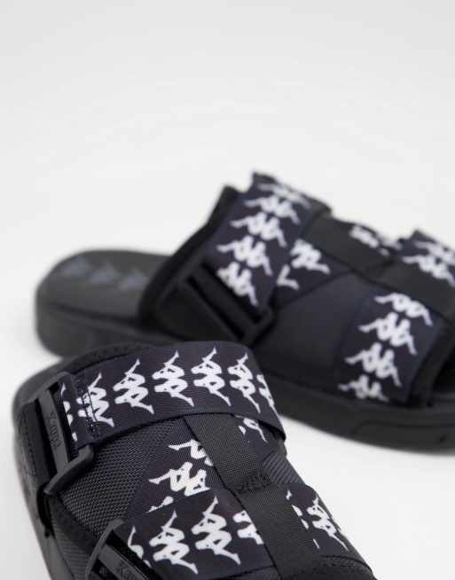 Kappa best sale sandals black