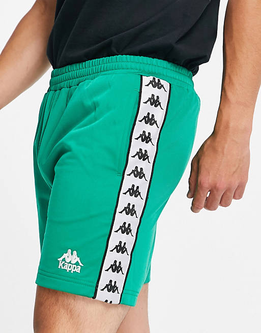 Kappa shorts with logo in green