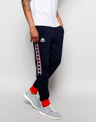 Kappa Skinny Joggers With Poppers | ASOS