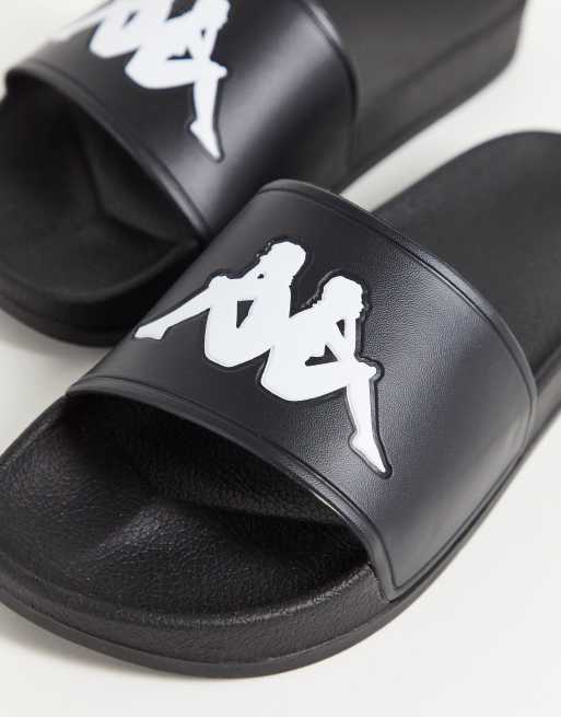 Kappa slides in black ASOS