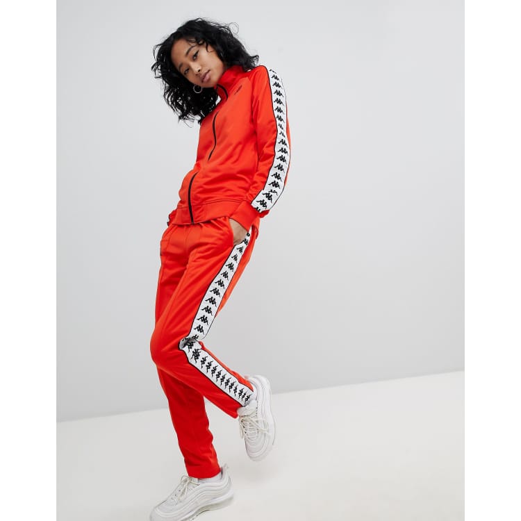 Peach cheap kappa tracksuit