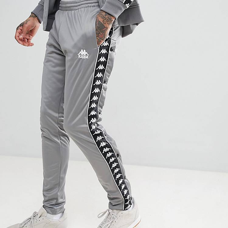 Kappa sweatpants With Side Taping In Gray | ASOS