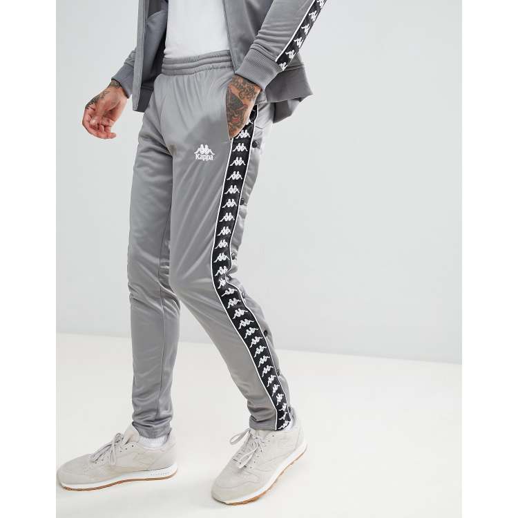 Kappa sweatpants With Side Taping In Gray | ASOS