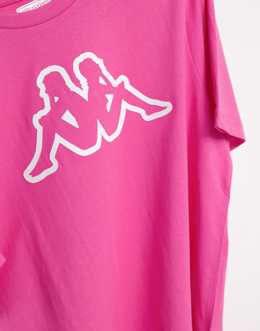 Pink kappa t on sale shirt