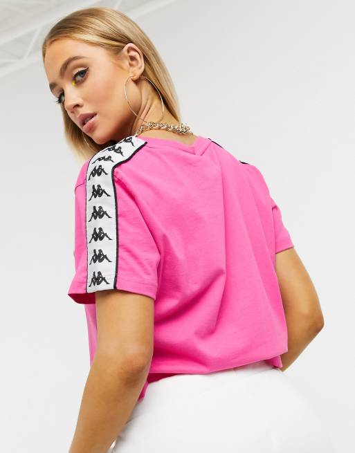 Kappa tee in fuschia pink