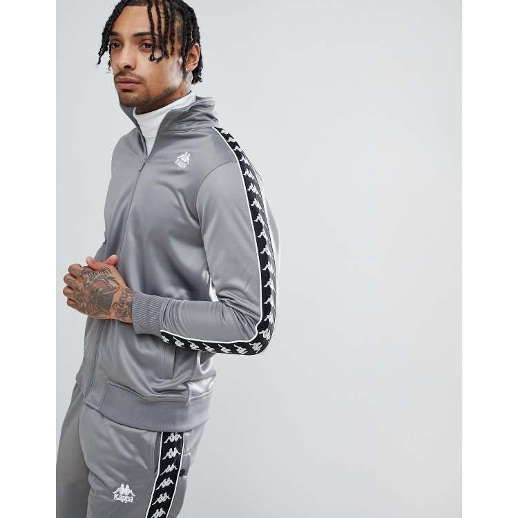 Kappa Track Jacket With Sleeve In Gray |