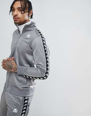 grey kappa tracksuit