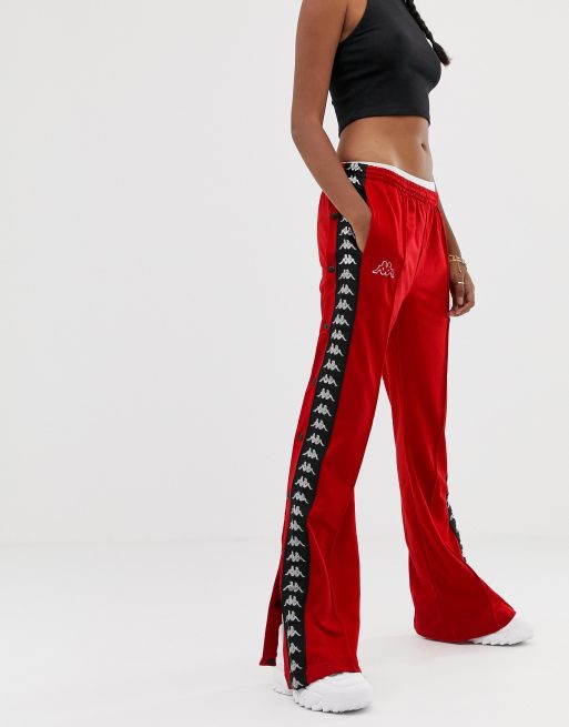 Red kappa deals tracksuit bottoms