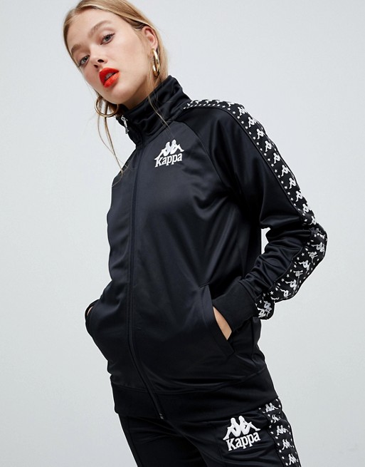 Kappa Tracksuit Jacket With Logo Front And Banda Logo Taping Two-Piece ...