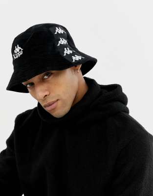 black kappa bucket hat