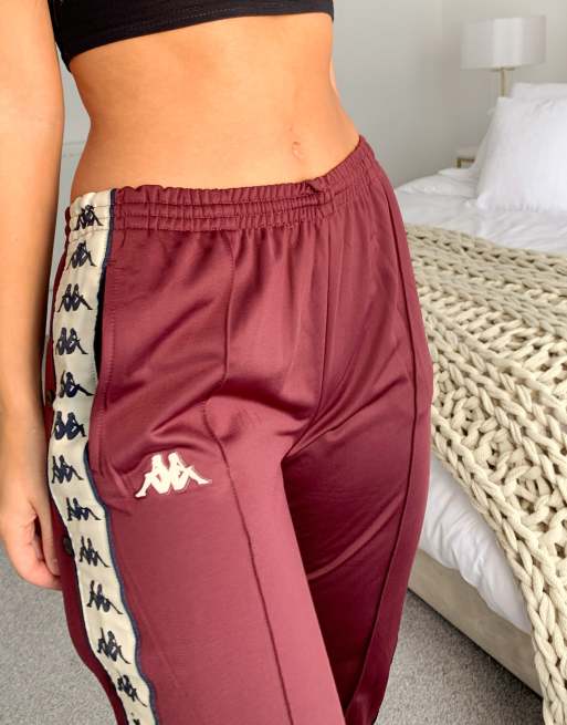 Maroon kappa hot sale pants