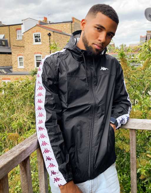 Black kappa sale windbreaker