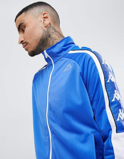 Kappa blue sale track jacket