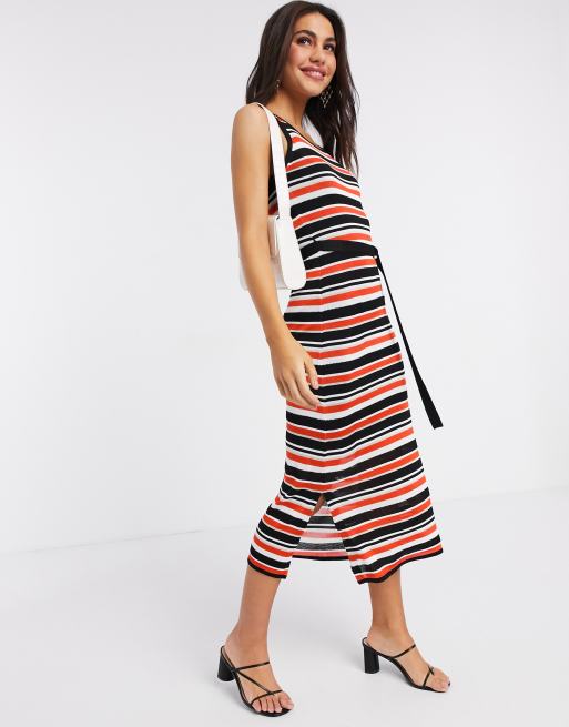 Karen millen best sale stripe dress