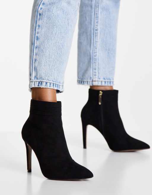 Karen Millen ella high ankle boots in black