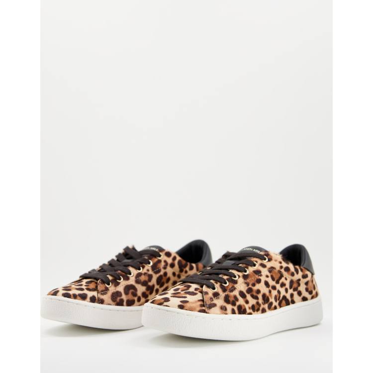 Karen Millen lace up trainers in leopard ASOS