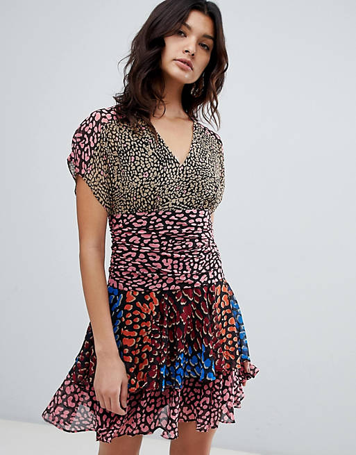 subtraktion satellit Repaste Karen Millen leopard print flippy dress | ASOS