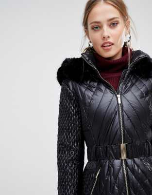 Karen millen sales padded coat