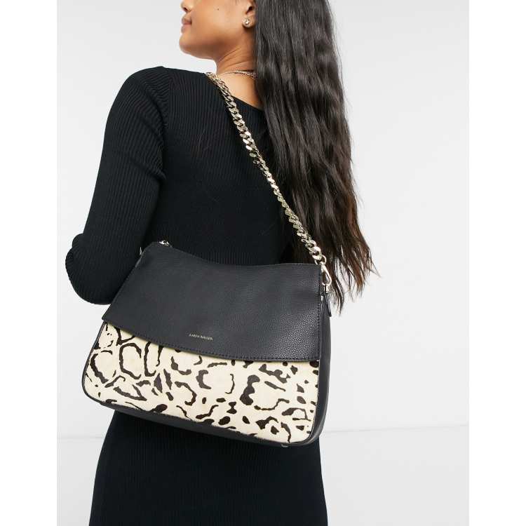 Karen millen leather regent chain online bag