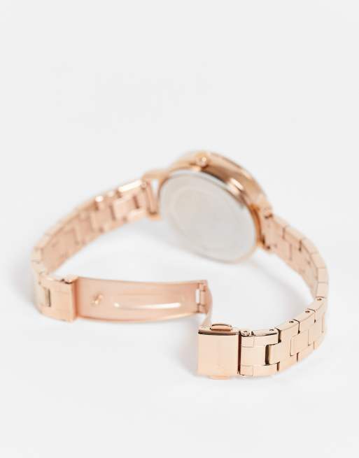 Karen Millen rose gold ladies wrist watch