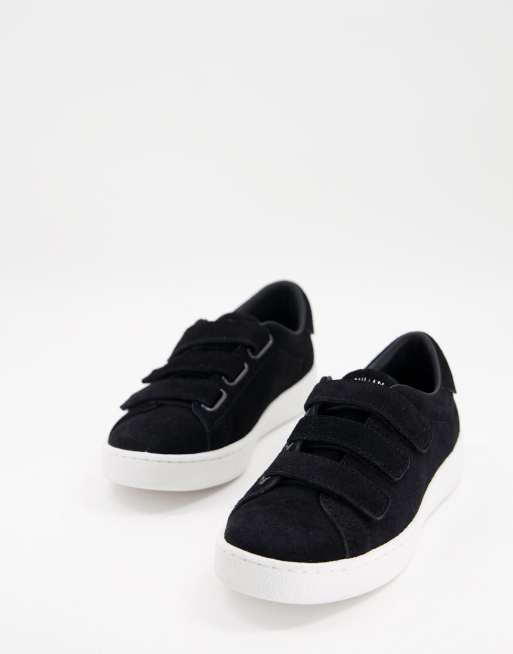 Karen Millen Sneaker in Schwarz mit drei Riemen