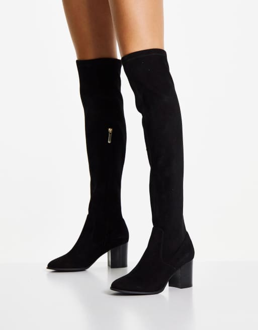 Karen Millen – Svarta knähöga boots i mocka, 4 av 4