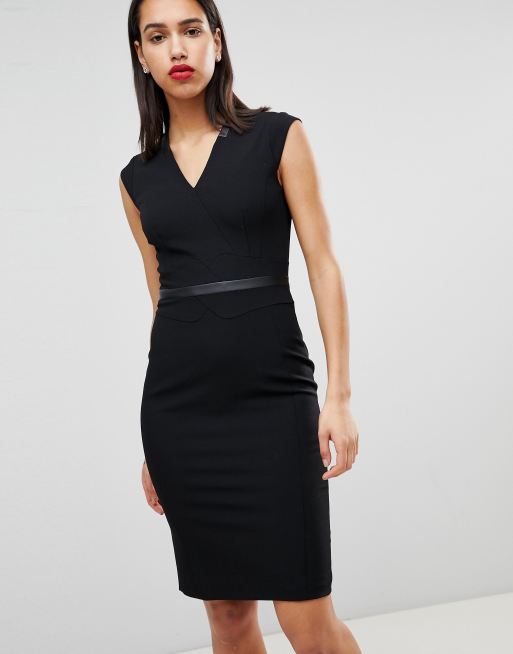 Karen millen tailored pencil hot sale dress