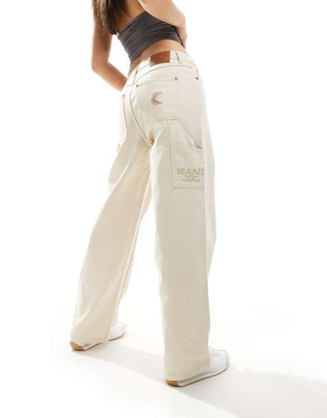 Karl Kani baggy pants in light beige - view 1