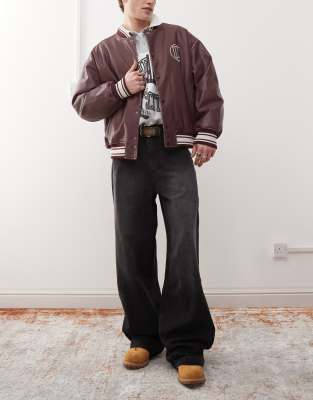Karl Kani – Bleksvarta baggy jeans - view 1
