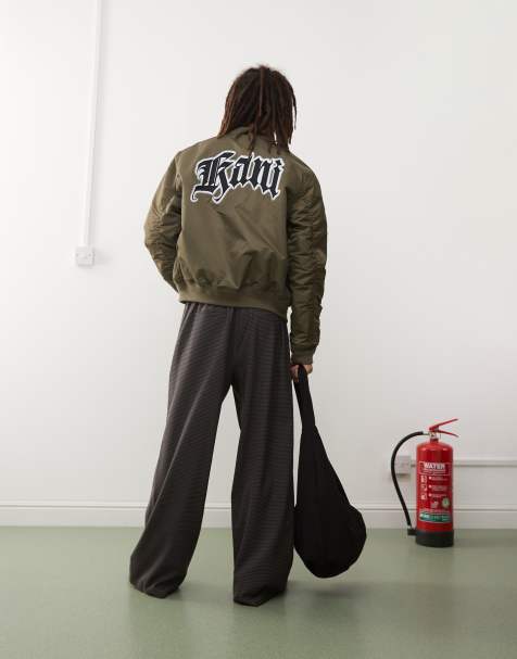 Karl Kani – Bomberjacke in Khaki mit Stickerei auf dem Rücken - view 1